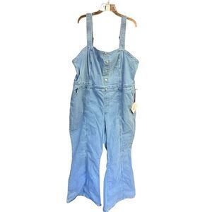 AVA & VIV Denim Wide Leg Jumper Sz 24 NWT